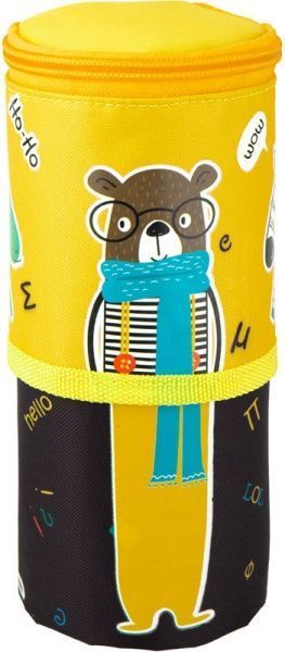 Пенал 684-3 KITE жовтийчорний