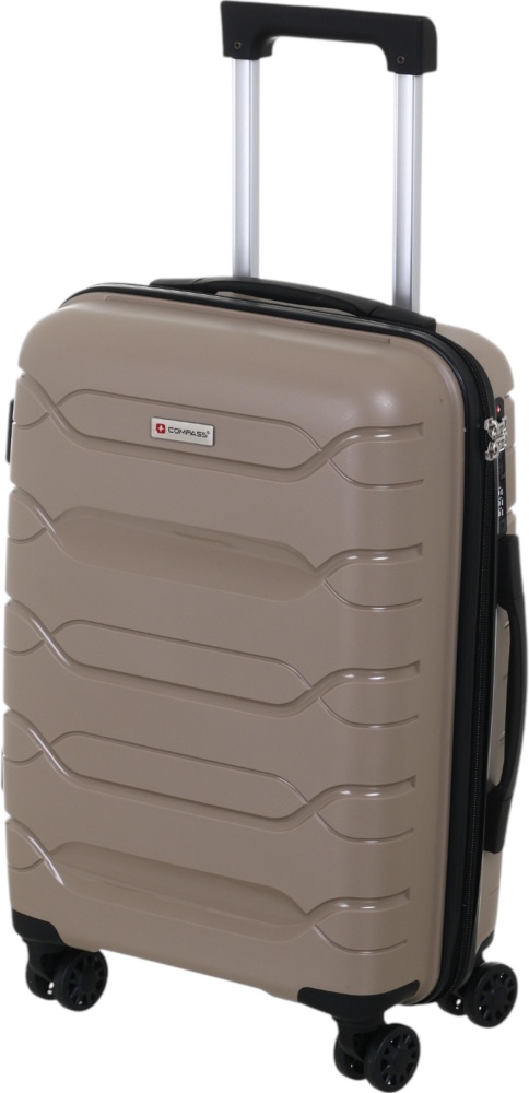 Чемодан Compass №XY007 S 36 л капучино 49x35x21 см