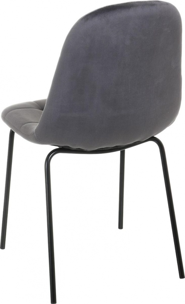 Стул Vitus 44х52,5х83,5 см бархат HLR-21 серый / черный