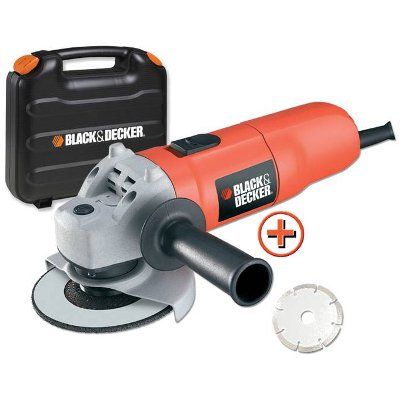 Шлифмашина угловая Black&Decker KG725DD +кейс+алмазный диск