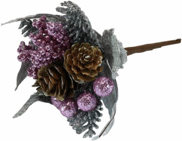 Композиція новорічна квіткова 16 см 