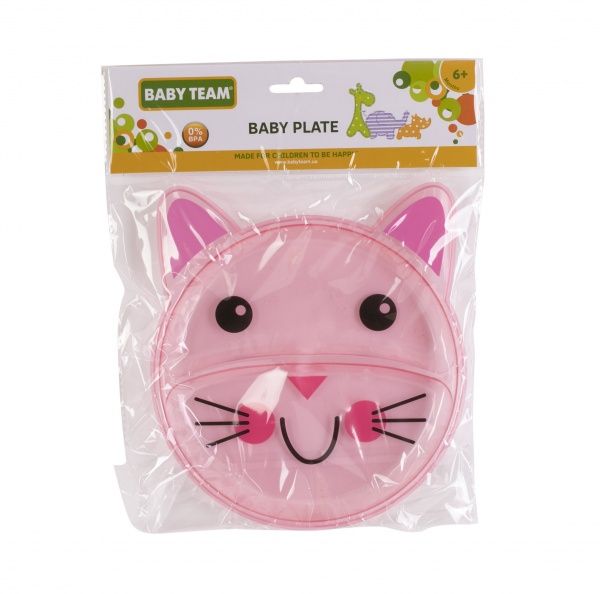Тарелка секционная Baby Team в ассортименте