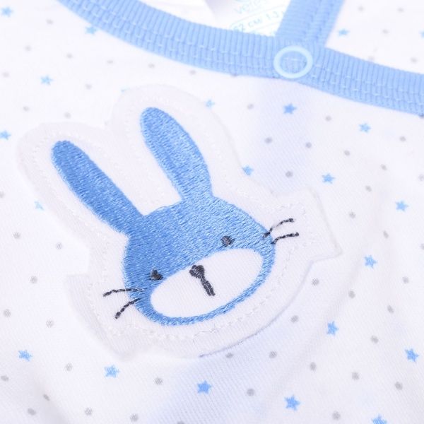 Льоля дитяча Baby Veres Hello Bunny р.62 біло-блакитний 