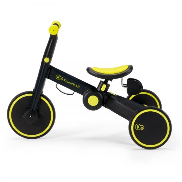 Велосипед детский Kinderkraft 4TRIKE Black Volt черный с желтым KR4TRI00BLK0000