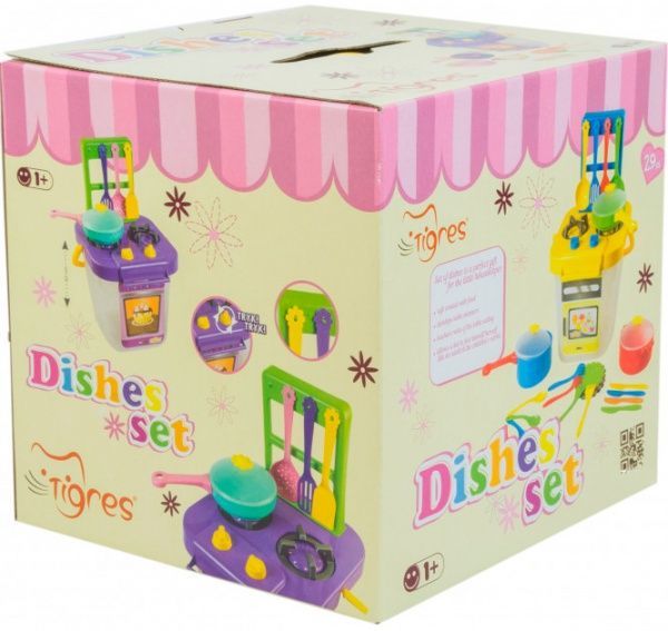 Набір дитячого посуду Тигрес Ромашка 29 предметів 39373