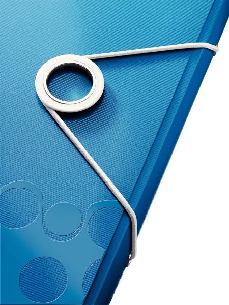 Папка з відділеннями WOW A4 синій металік 45890036 Leitz