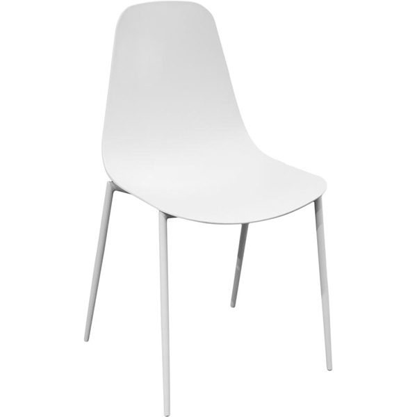 Стул обеденный Slim белый/белый