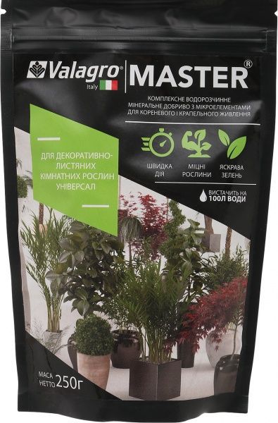 Добриво мінеральне Valagro Master для декоративно-листяних 250 г