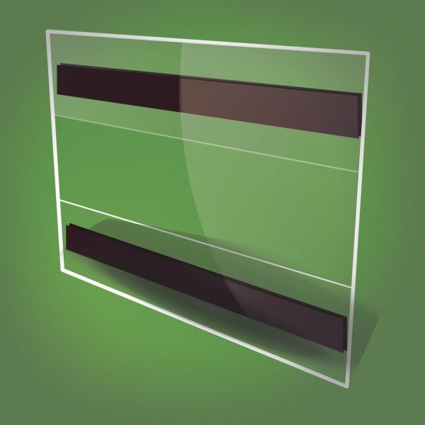 цінник пластиковий зі скотчем 150x108 мм