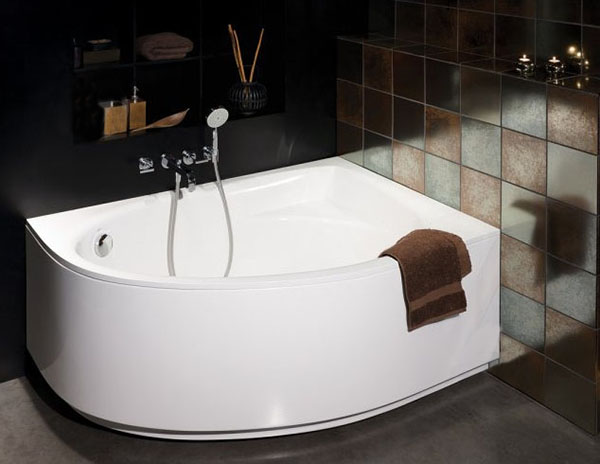 Ванна зі штучного каменю PAA Tre K (права) 150х100 см 