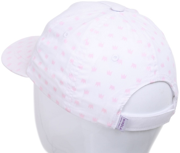 Кепка для девочек Pampona 21 L 08 р.54 бело-розовый 