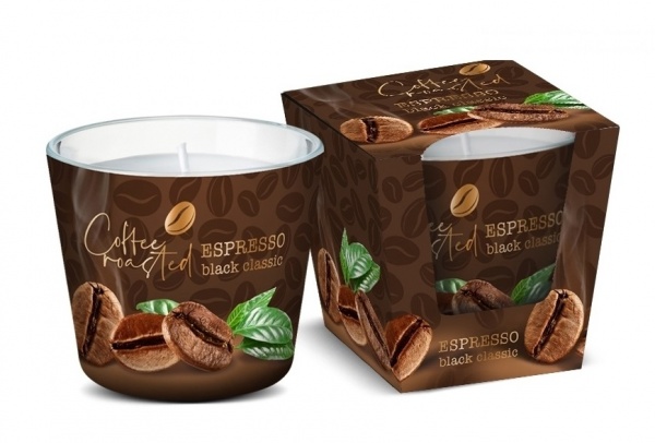 Свічка у склянці Bartek Candles Свічка параф. декорат. Обсмажена кава (Скло 115г.) 