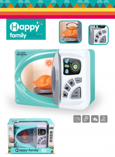 Игровой набор Mei Lian Sheng Микроволновая печь со свето-звуковым эффектом MX0384076