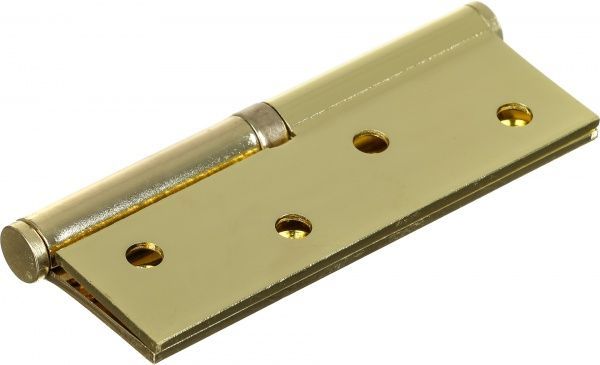 Петля столярная Chrome 76938 100x35x2.5 мм золото правая 2 шт