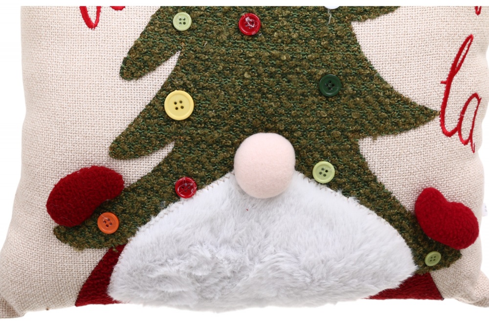 Декорация новогодняя подушка Гномик-елка AZ219049 40 см