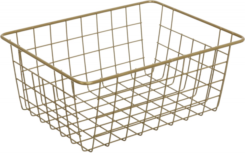 Корзина-органайзер Basket 28х21.5х12 см золотой Sensio