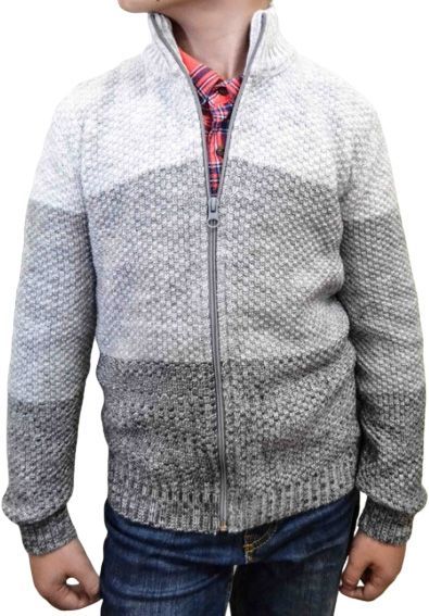 Кофта Trio Melang р.146-152 серый 1703 (003+030+004) 