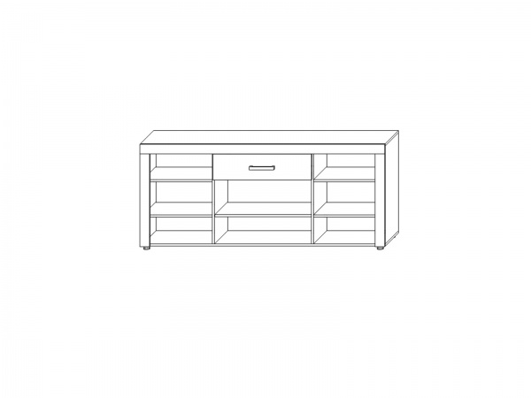 Комод SOKME 4Д/1Ш Фокус дуб артизан/дуб артизан 