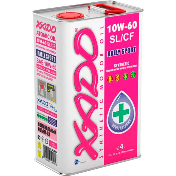 Моторне мастило XADO Rally Sport 10W-60 4 л (XA 20204)