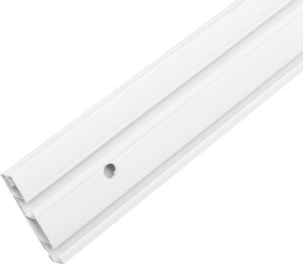 Карниз потолочный ОМиС ОМ2L двойной наборной 200 см белый 