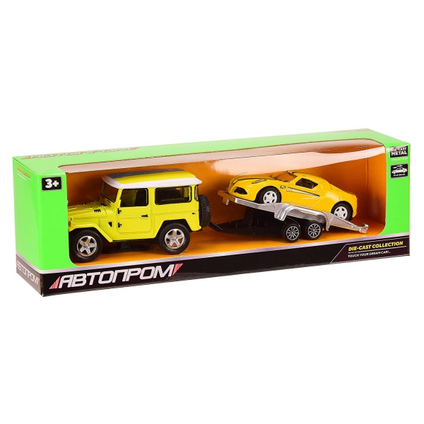 Набор Автопром Машина с прицепом 1:50 7415