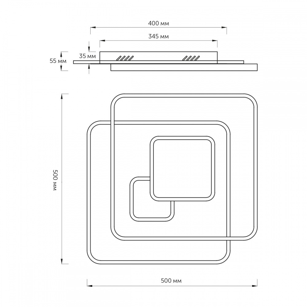 Люстра потолочная LED CONCEPT FORREW S 108 Вт белый