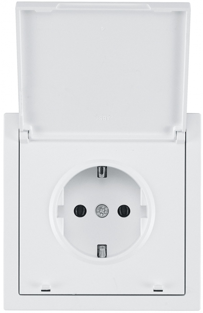 Механизм розетки бытовая с заземлением HausMark Juna IP20 белый матовый 7041-0988-123BQC