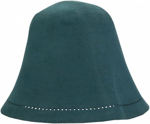 Шапка для сауны HUSST Бирюза №22 с кроличьим пухом крашенная