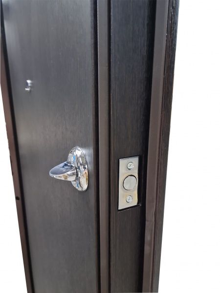 Двері вхідні Булат К-418 Гладка венге темний 2040x840мм праві