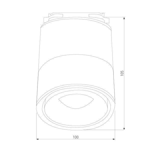 Трековый прожектор Strotskis Klips 15 Вт 4200 К черный LTB21 (чорний) 