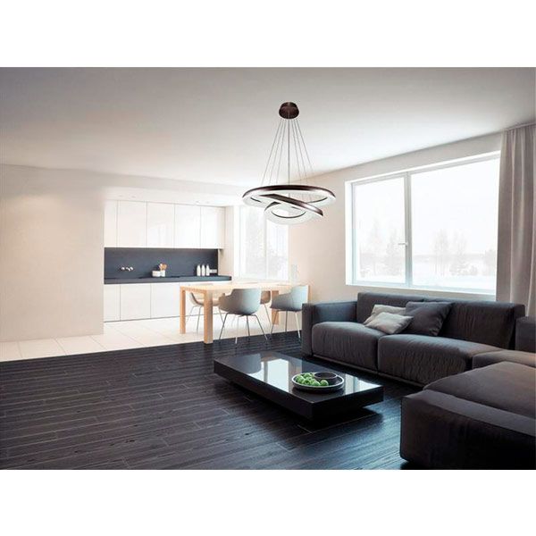 Люстра світлодіодна Светкомплект Ardiente L-OV-R 11530 з пультом ДК 145 Вт коричневий 