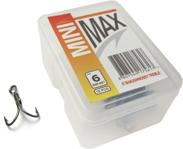 Крючок MiniMax Treble Hook o'shaughnessy №6 10 шт. SW081-6