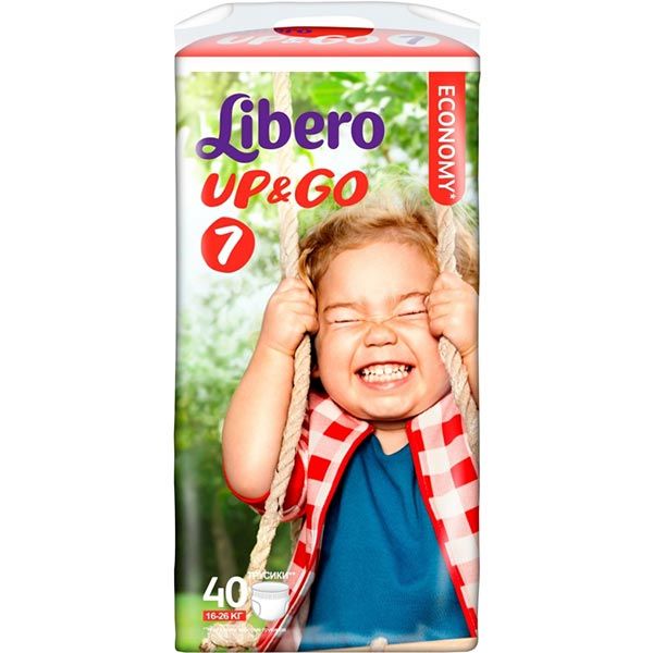 Підгузники Libero Up & Go 7 16-26 кг 40 шт