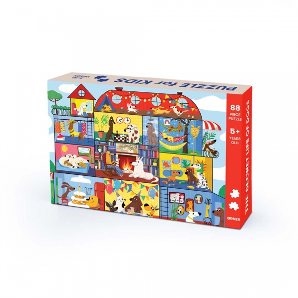 Пазли картонні Таємне життя собак 88 елементів orner-1554