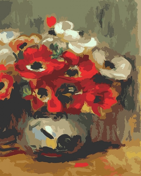 Набор для творчества со стразами Анемони. Худ. Pierre - Auguste Renoir 40х50 см GoToArt 