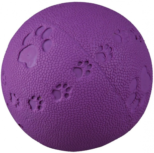 Игрушка Trixie для собак Мяч литой с лапкой и пищалкой 6 см в ассортименте 34861