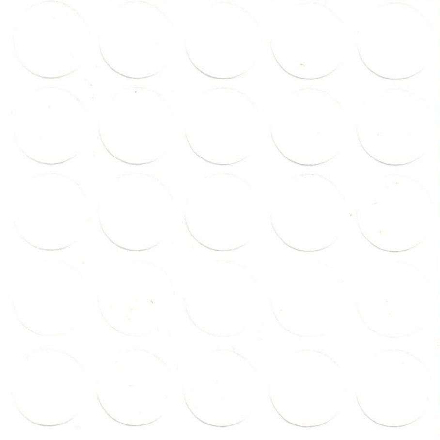 Заглушка самоклейка Foldecor 14 мм білий баранець 25 шт. F502