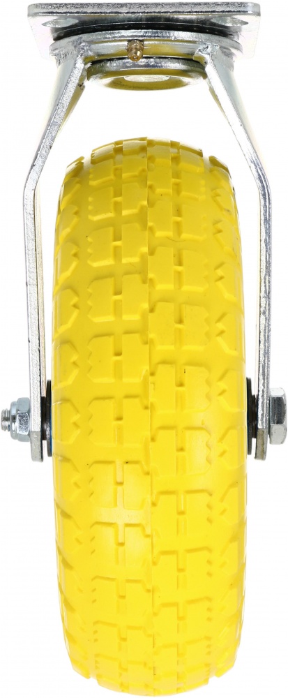 Колесо пенополиуретановое d260 мм поворотное желто-синий 350-4PU