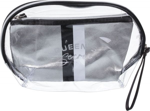 Набір косметичок Queen's secret 2 шт срібний 