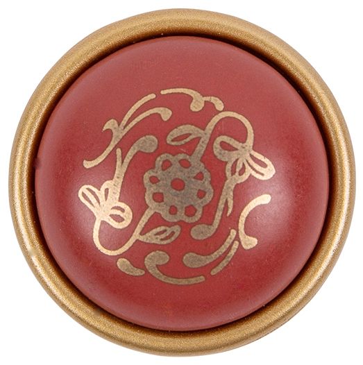 Меблева ручка CL 24316.35 69021 малюнок Bosetti Marella 128 мм золотий/ червоний