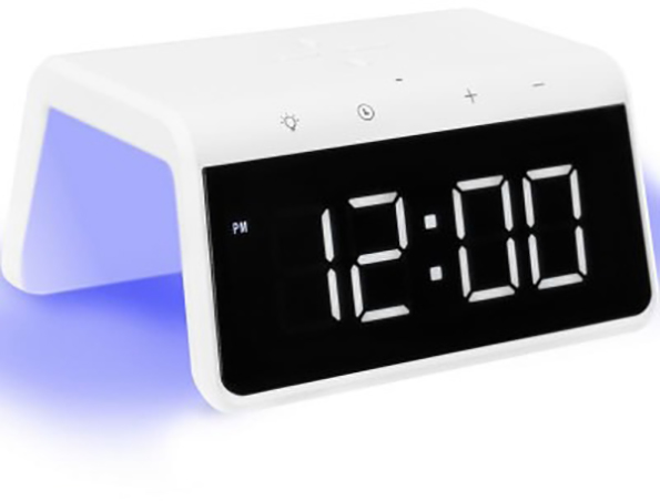 Годинник настільний Pro Smart Desktop Clock Time Bridge GP-SDC01 + бездротова зарядка Gelius