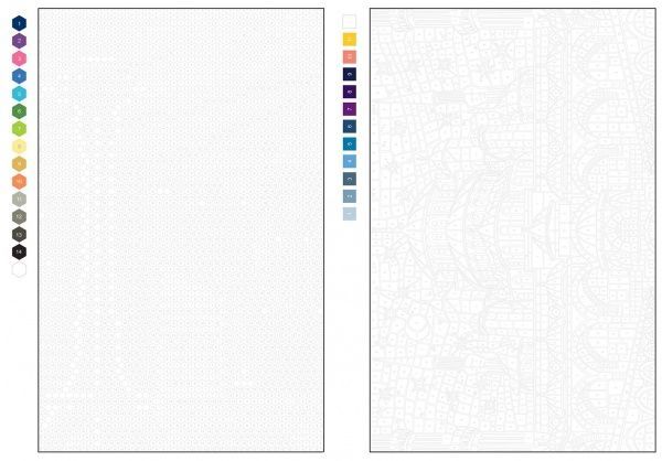 Раскраска по номерам Джон Вудкок «Кольоровий квест. Архітектура» 978-617-7579-14-3