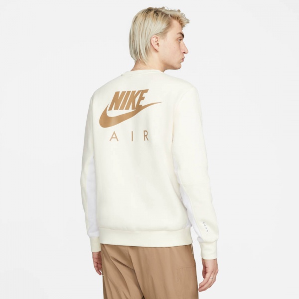 Свитшот Nike M NSW AIR BB CREW DM5207-113 р. S бежевый