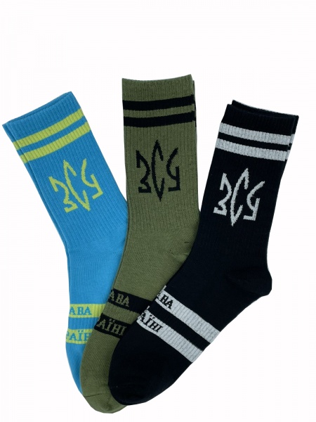 Шкарпетки Cool Socks ЗСУ 17851 р. 43-46 блакитний 