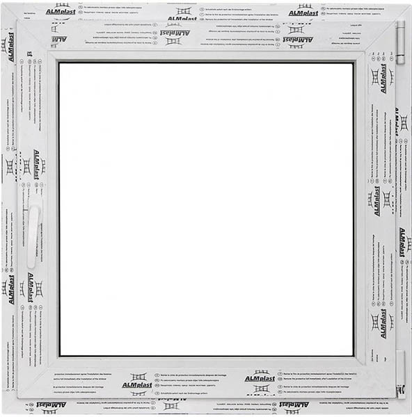 Окно одностворчатое поворотно-откидное ALMplast 500х500 мм 90205440