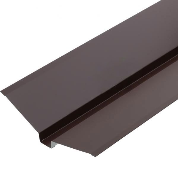 Планка ендови декоративна глянсова Європрофіль RAL 8017 коричнева