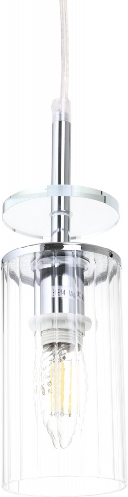 Люстра підвісна Sensio Phoenix 1x40 Вт E14 хром ALG-74590/1P