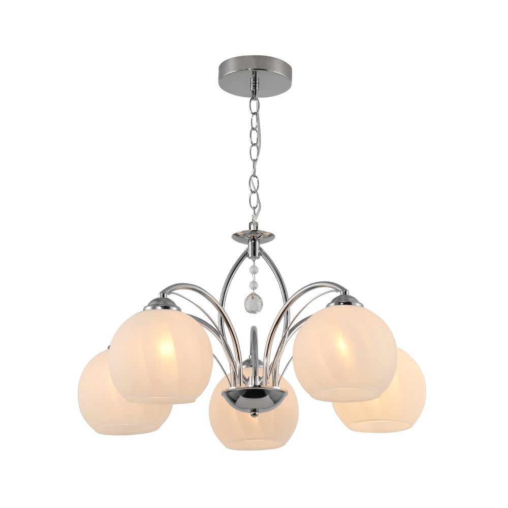 Люстра Miorro Estelle 560х560 мм 5x40 Вт E27 хром 51-311-152