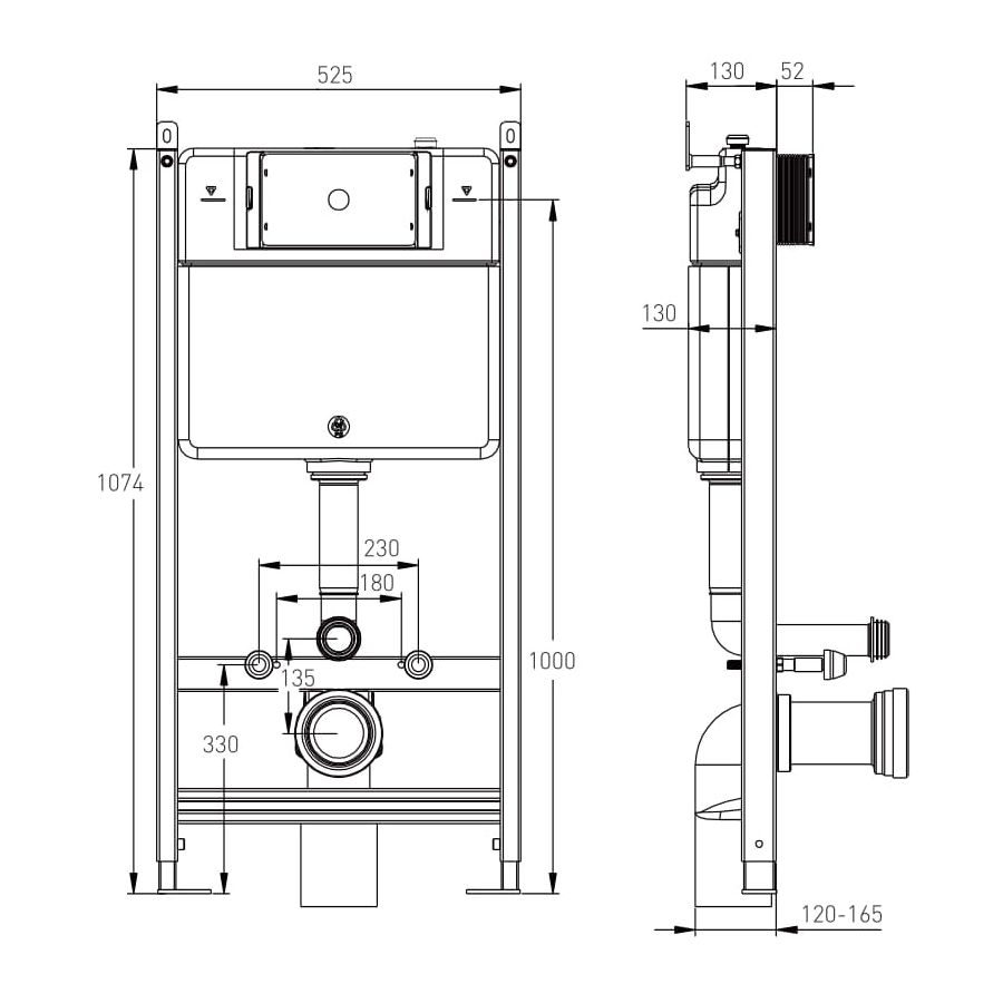 Комплект инсталляции Imprese i-FRAME, клавиша белая i7116сPW