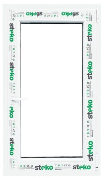 Окно поворотно-откидное Steko S500 60 600x1000 мм правое 